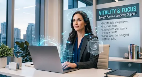 Clinician explaining diagnostics data